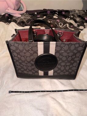 Coach Gray/Black Signature Carryall Dempsey